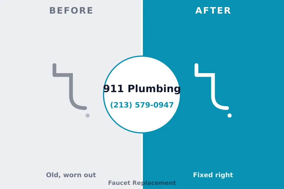 Before and after: plumbing repair Summit Hill, PA